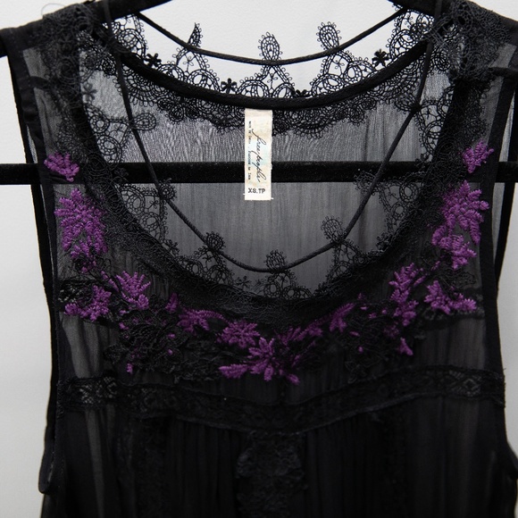 Embroidered Sheer Tunic - Picture 3 of 6